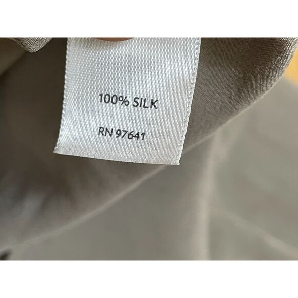 J. Jill Women's M Brown Tank 100% Silk Top Casual Beach Outdoor Minimalist Work - Picture 3 of 7